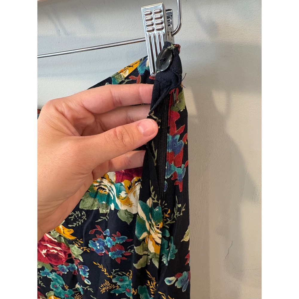 Vintage Diana Marco Floral Maxi Skirt Made in USA - Picture 5 of 6